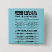 Was der Chor der Mittelschule sieht Button (Vorderseite)