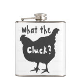 Was der Cluck? Flachmann (Vorderseite)