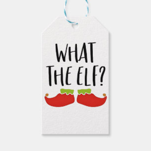 Was der Elf Funny Christmas Elf Weihnachtsmann Geschenkanhänger