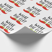 Was der Elf Funny Christmas Elf Weihnachtsmann Geschenkpapier (Ecke)