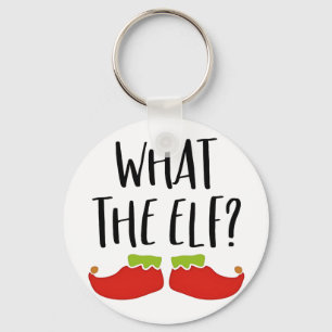 Was der Elf Funny Christmas Elf Weihnachtsmann Schlüsselanhänger
