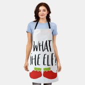 Was der Elf Funny Christmas Elf Weihnachtsmann Schürze (Getragen)
