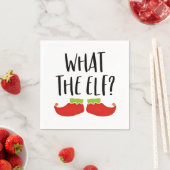 Was der Elf Funny Christmas Elf Weihnachtsmann Serviette (Beispiel)