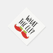 Was der Elf Funny Christmas Elf Weihnachtsmann Serviette (Ecke)
