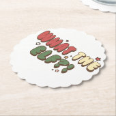 Was der ELF zu Weihnachten zurückzieht Untersetzer (angewinkelt)