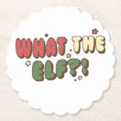 Was der ELF zu Weihnachten zurückzieht Untersetzer (Vorderseite)