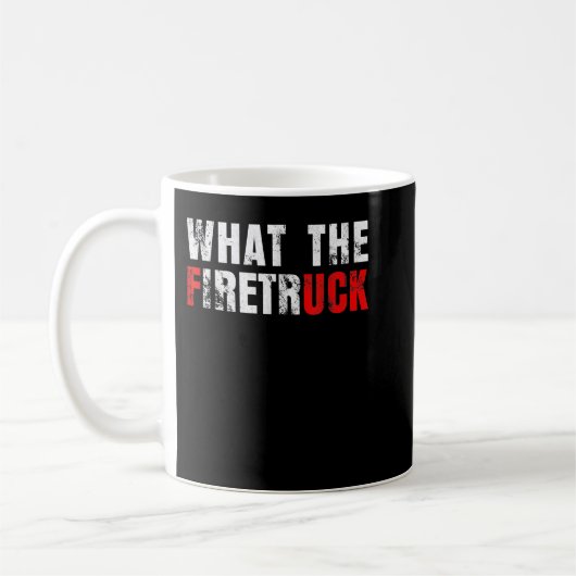 Was der Feuerwehrmann Funny Firefighter Grilf Kaffeetasse (Links)