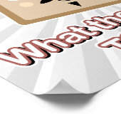 was der französische Toast Poster (Ecke)