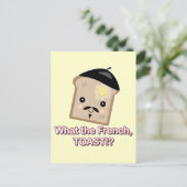 was der französische Toast Postkarte (Stehend Vorderseite)