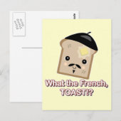 was der französische Toast Postkarte (Vorne/Hinten)
