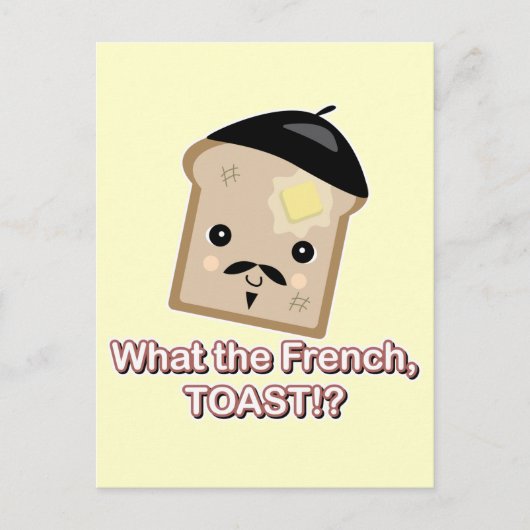 was der französische Toast Postkarte (Vorderseite)