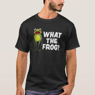 Was der Frosch sagt Frosch Amphibie Grüner Frosch T-Shirt