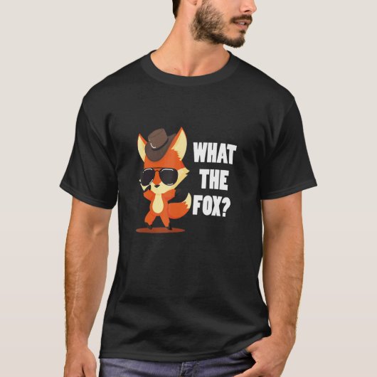 Was der Fuchs mit Hut und Sonnenbrille Cool macht T-Shirt (Vorderseite)