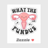 Was der Fundus, die lustige Arbeit und die Spende  Aufkleber (Blatt)