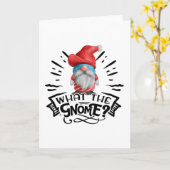 Was der Gnome Funny Christmas Puff Karte (Gelbe Blume)