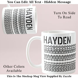 Was der Heck & Name verborgen Meldung 137BW Funny Kaffeetasse