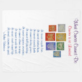 Was der Krebs nicht tun kann, Angel Chemo Blanket Fleecedecke (Vorderseite (Horizontal))