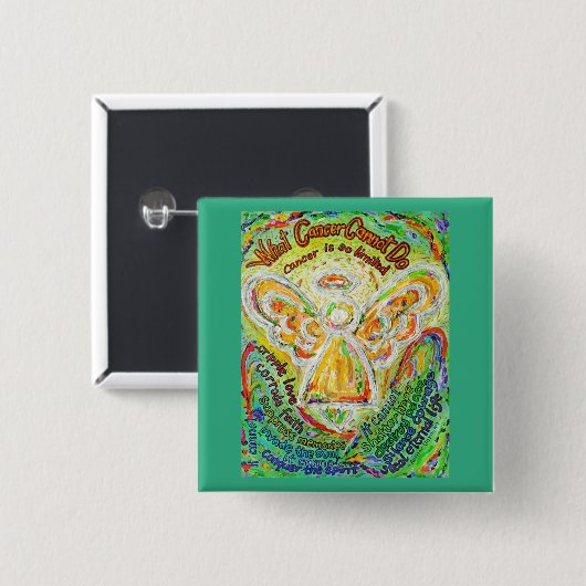 Was der Krebs nicht tun kann, um Lapel-Stifttasten Button (Vorne & Hinten)