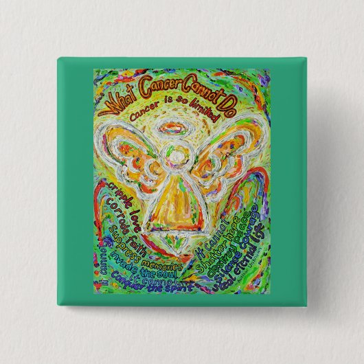 Was der Krebs nicht tun kann, um Lapel-Stifttasten Button (Vorderseite)