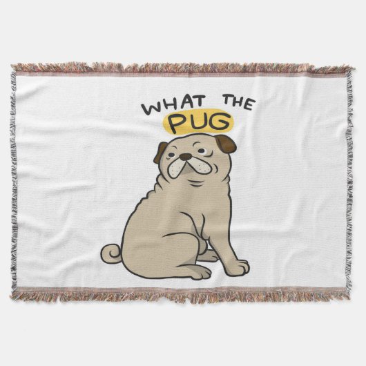 Was der Mops Niedliche Fett-Mops Decke (Vorderseite)