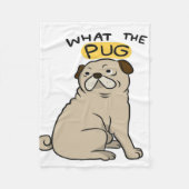 Was der Mops Niedliche Fett-Mops Fleecedecke (Vorderseite)
