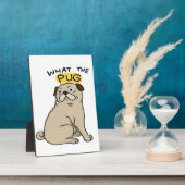 Was der Mops Niedliche Fett-Mops Fotoplatte (Seite)