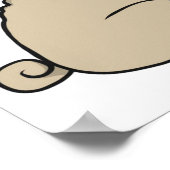 Was der Mops Niedliche Fett-Mops Poster (Ecke)