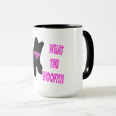 Was der Woof lustiger Hund Tasse (VorderseiteRechts)