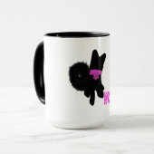 Was der Woof lustiger Hund Tasse (Vorderseite Links)