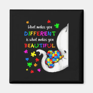 Was dich anders macht Elefant Mama Autismus Kind Magnet