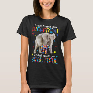 Was dich anders macht Elefant Mama Autismus Kind T-Shirt