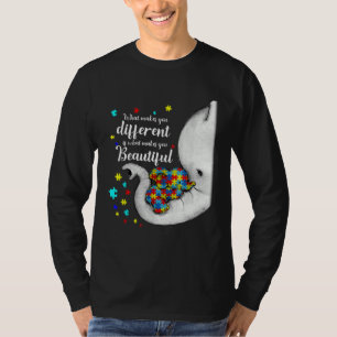 Was dich anders macht Elefant Mama Autismus Kind T-Shirt