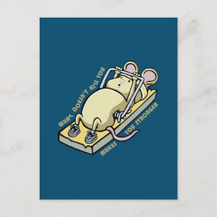 Was dich nicht umbringt, macht dich stärker postkarte