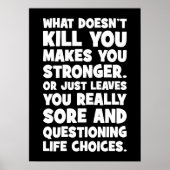 Was dich nicht umbringt, macht dich zu einem stärk poster (Vorne)