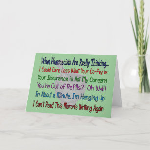 Was die Apotheker wirklich denken Karte