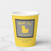 Was die Duck Birthday Funny Yellow Pappbecher (Vorderseite)