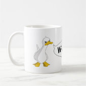 WAS DIE ENTE?! Kaffee-Tasse Kaffeetasse (Links)