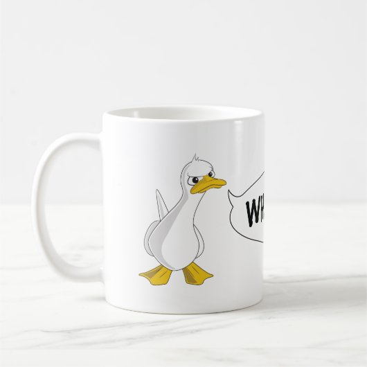 WAS DIE ENTE?! Kaffee-Tasse Kaffeetasse (Links)