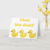Was die Ente? Karte (Gelbe Blume)
