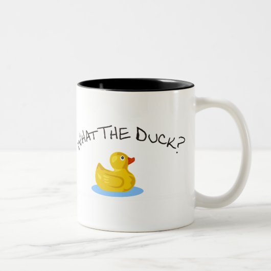 Was die Ente Zweifarbige Tasse (Rechts)