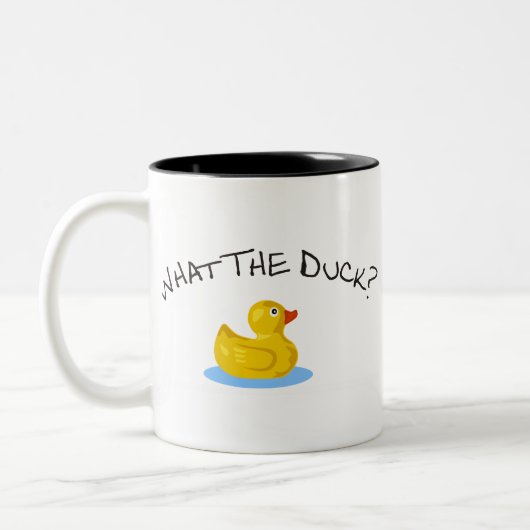 Was die Ente Zweifarbige Tasse (Links)