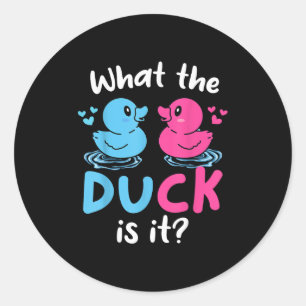 Was die Enten sind, dass das Party des Babygeschle Runder Aufkleber