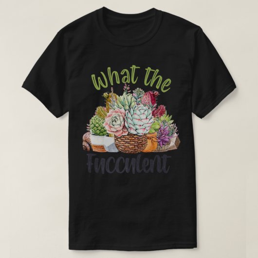 Was die Fukkulente Gartenbau-Mama Cactus succulent T-Shirt (Design vorne)