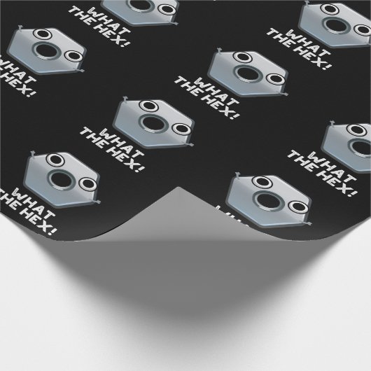 Was die hex-lustige Hexagon-Form macht dunkle BG Geschenkpapier (Ecke)