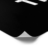 Was die hex-lustige Hexagon-Form macht dunkle BG Poster (Ecke)