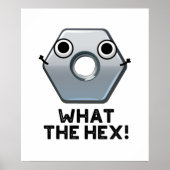 Was die hex-lustige Hexagon-Gestalt macht Poster (Vorne)