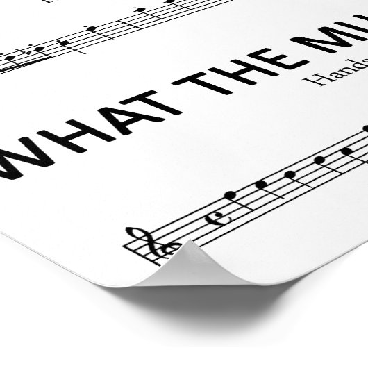 Was die High School Band sieht Poster (Ecke)