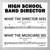 Was die High School Band sieht Poster (Vorne)