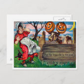 Was die Jungen mit der Kühe auf der Postkarte gema (Vorne/Hinten)