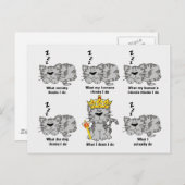 Was die Katze für lustig hält Postkarte (Vorne/Hinten)